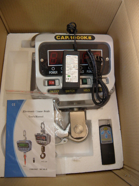 Electronic Crane Scale Hanging Scale Rotaed Hook1000kg