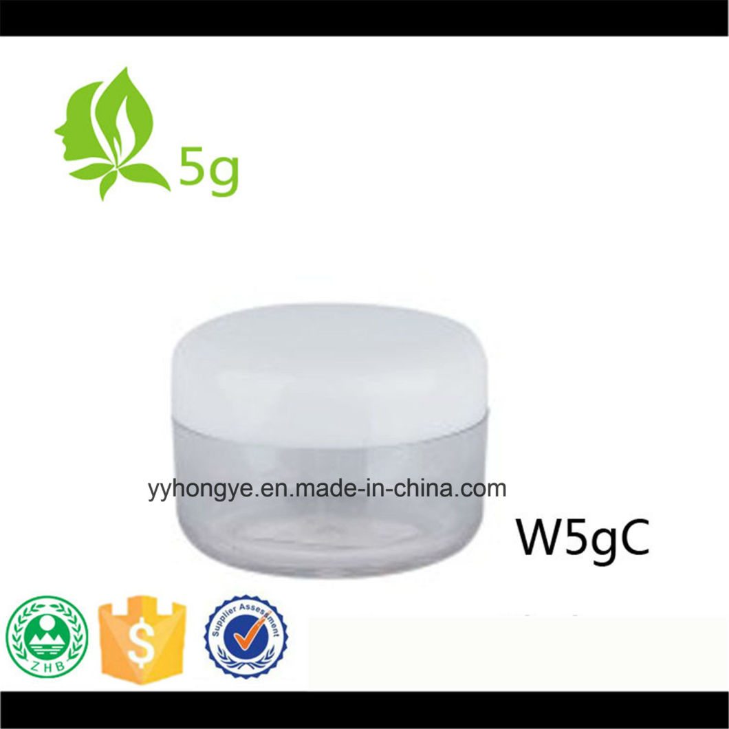 5g Plastic PS Cream Jar with PP Cap