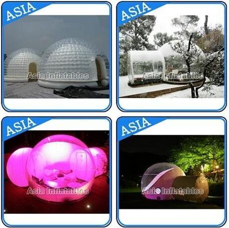 Giant Human Inflatable Christmas Snow Globe with Beautiful Backdrop for Wedding Decoration & Promotion