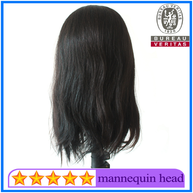 100% Human Hair Mannequin Head for Training