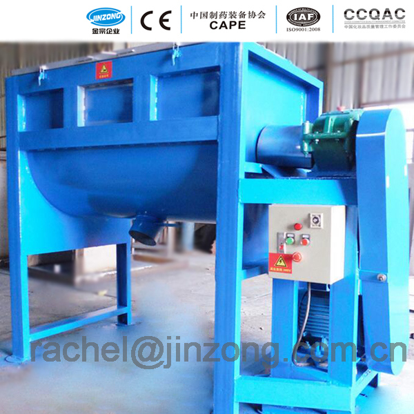 Jinzong Machinery Horizontal Heating Type Plastic/Fodder/Detergent/Putty Granules/Sheets/Powder Mixier and Drying Machine