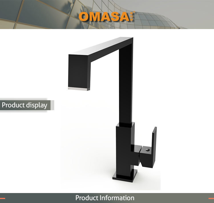 High Quality Modern Design Brass Faucet Matt Black Faucet Kitchen Faucet