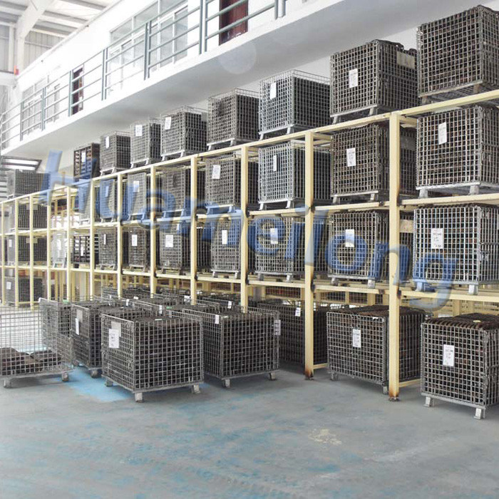 Warehouse Collapsible Customed Hot DIP Zinc Wire Mesh Storage Cage