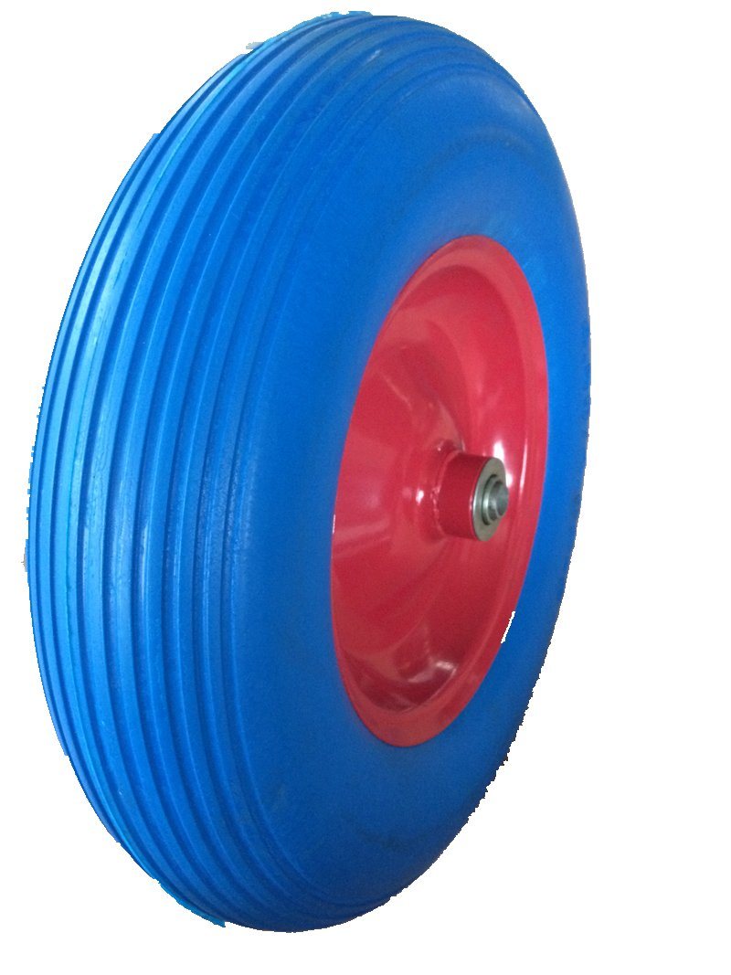 16 Inch Cheap Solid Plastic Wheelbarrow PU Foam Wheel for Sale