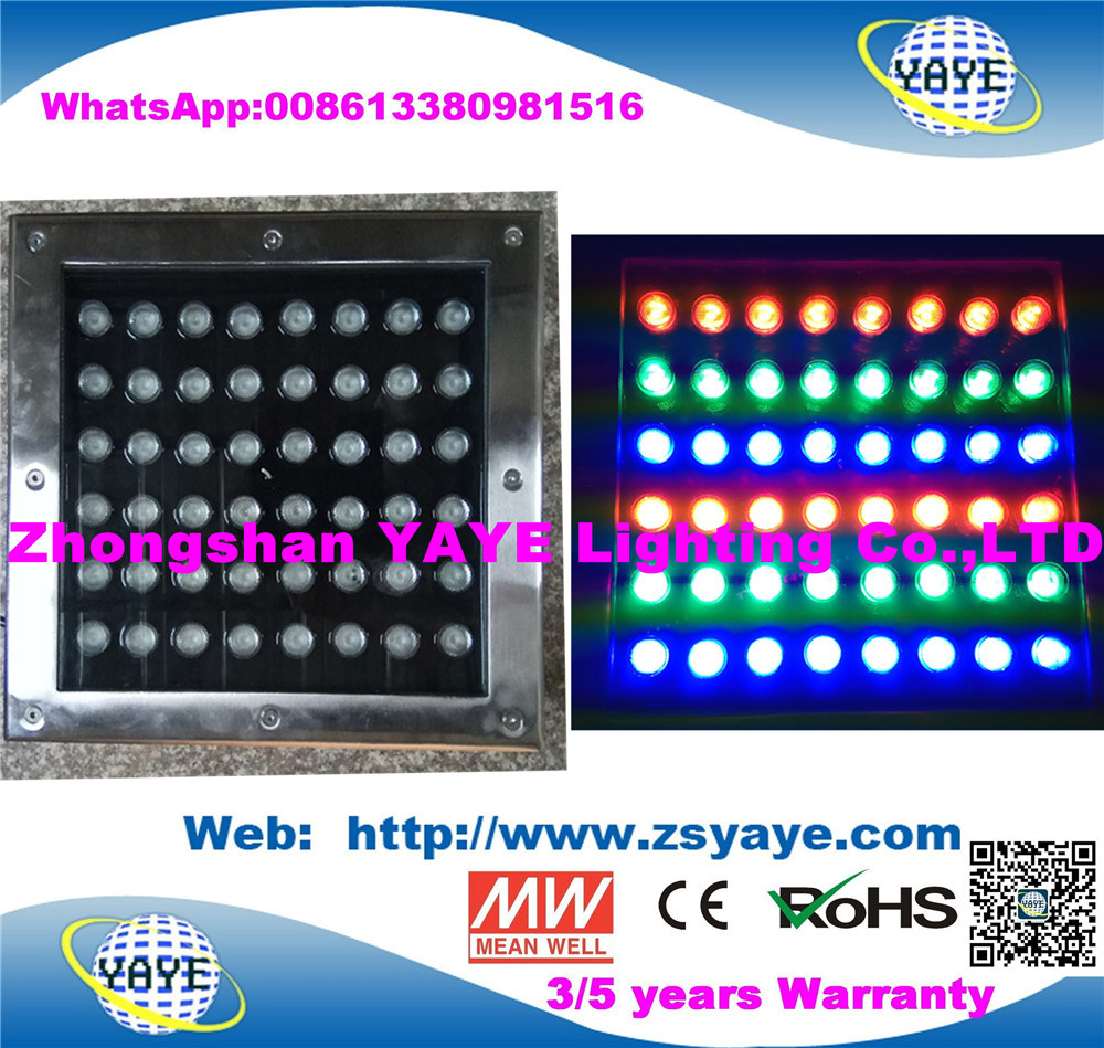 Yaye 18 Hot Sell IP67 COB 10W/20W/30W/40W/50W Square 12W/24W/36W/48W RGB LED Underground Light/LED Buried Light/LED Inground Lights with 2/3 Years Warranty