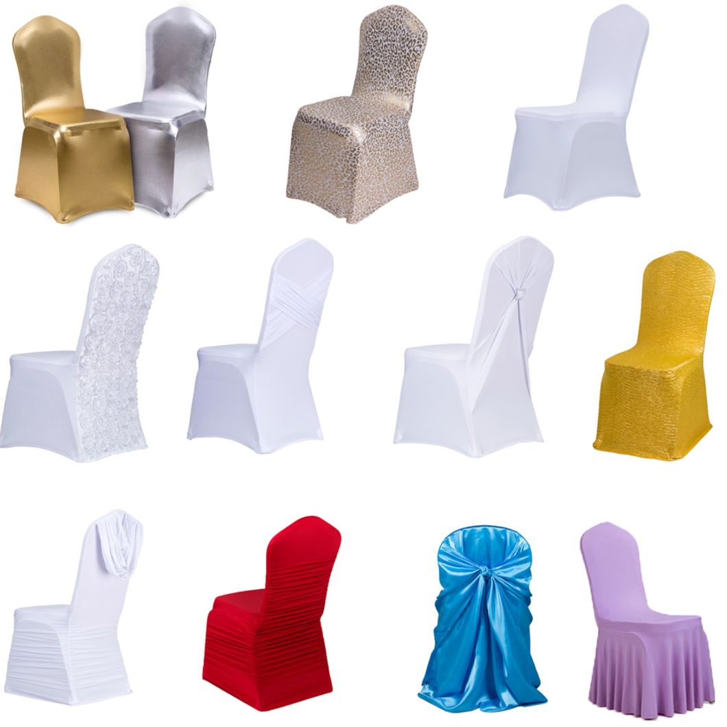 Wholesale Wedding White Spandex Chair Cover for Hotel