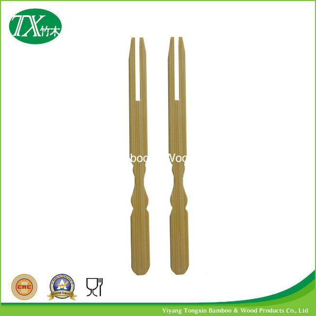 Simple Bamboo Fruit Forks and Stick