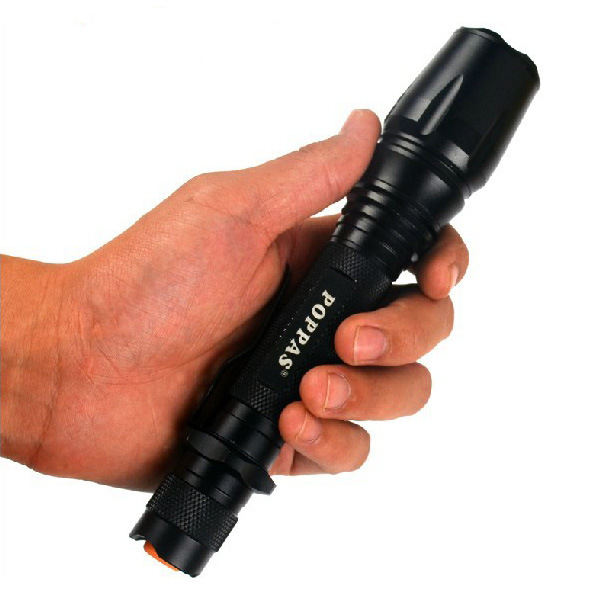 Hot Sale V2-858 18650 Battery Rechargeable Long Distance Torch Xm-L T6 Bright LED Waterproof Flashlights