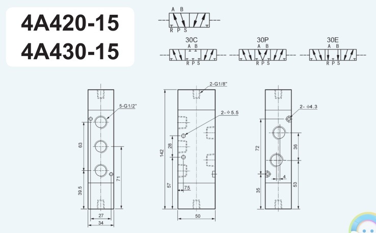 4A410 Inner Guide Type Directional Air Control Valve Body