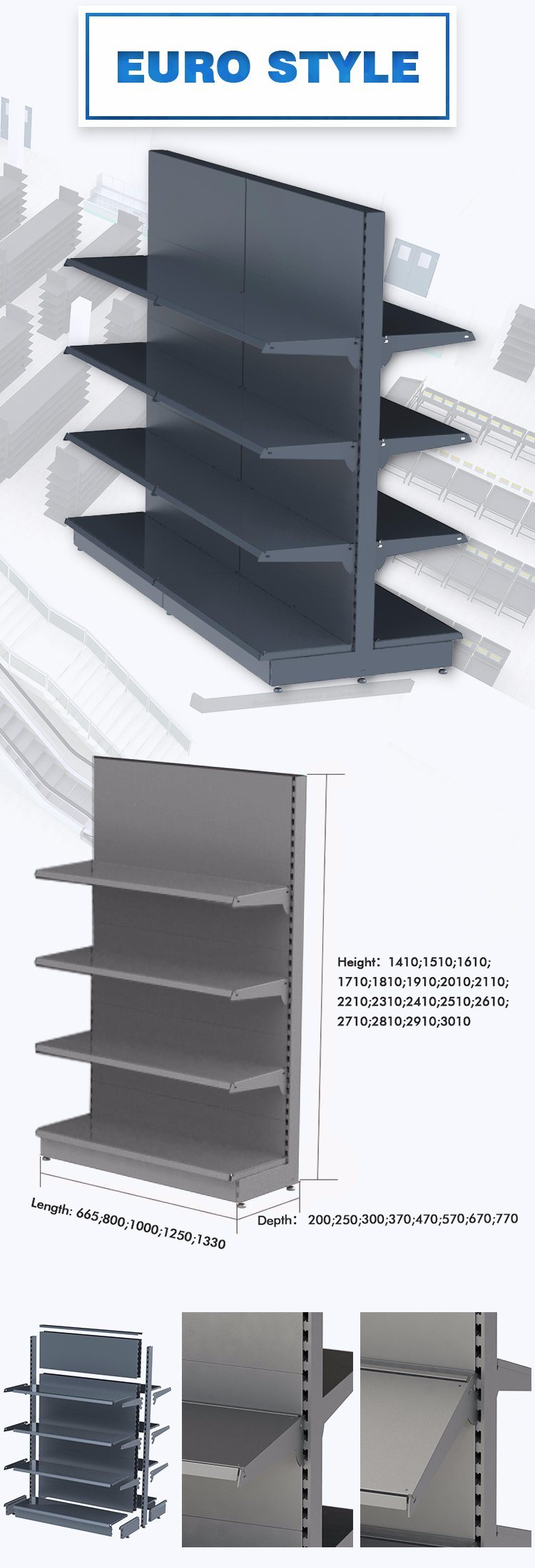 Full Solution Retail Grocery Store Supermarket Equipments