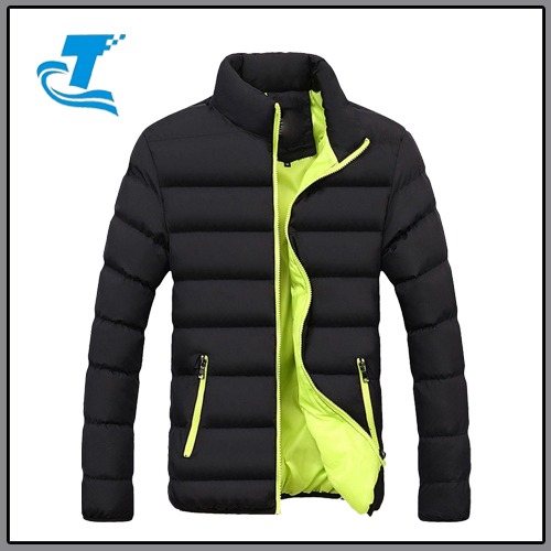 Men Winter Warm Slim Outerwear Quilted Cotton Puffer Jacket