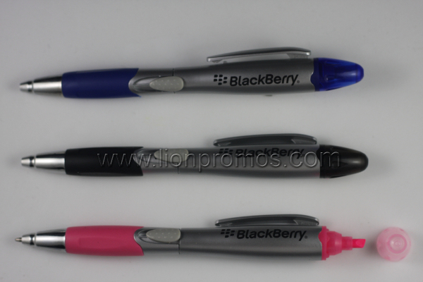 Blackberry Promotional Gift Two Functions 2 in 1 Pen Highlighter Mark