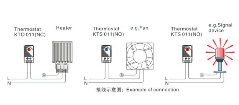 Small Compact Thermostat Kto 011/Kts 011, Temperature Controller