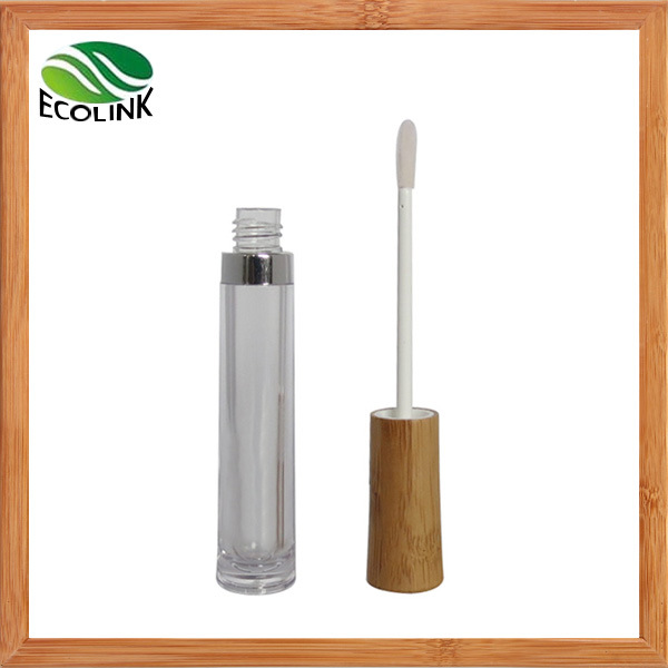 Plastic Mascara DIY Bottle with Bamboo Cap