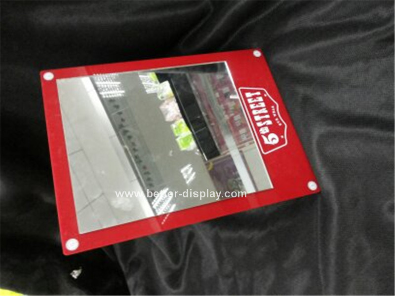 Plastic Acrylic Black Frame Table Mirrors