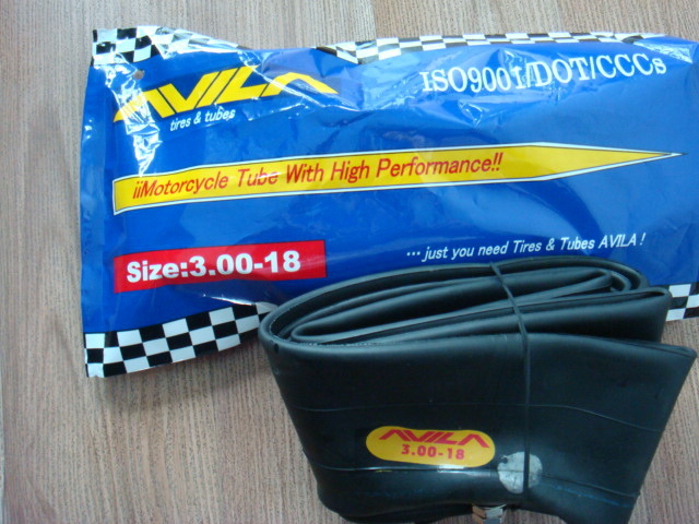 Natural Rubber and Butyl Motorcycle Inner Tube 3.00-18