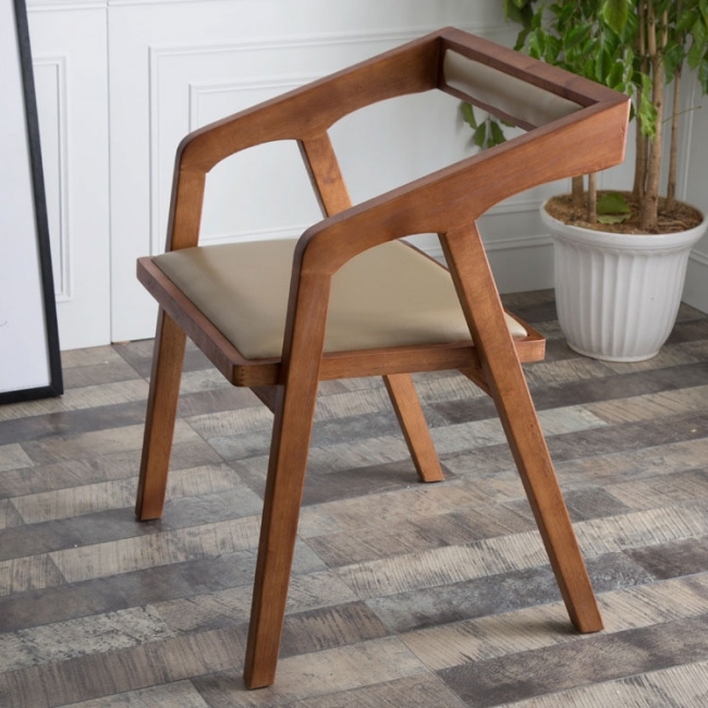 Nordic Style Modern Restaurant Wooden Dining Chair