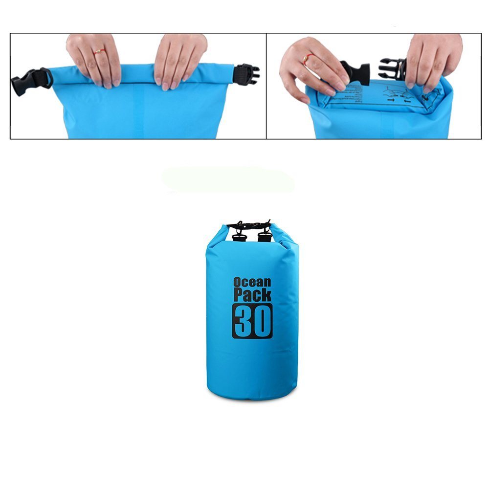 Outdoor 500d Tarpaulin Heavey-Duty PVC Water Proof Dry Bag Sack for Boating, Kayaking, Hiking, Snowboarding, Camping, Rafting, Fishing and Backpacking