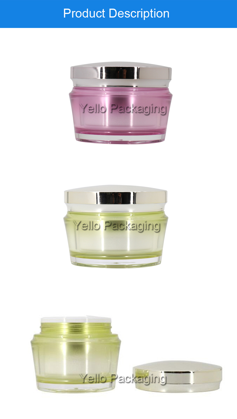 Wholesale Acrylic Cosmetic Container Beautiful Jars