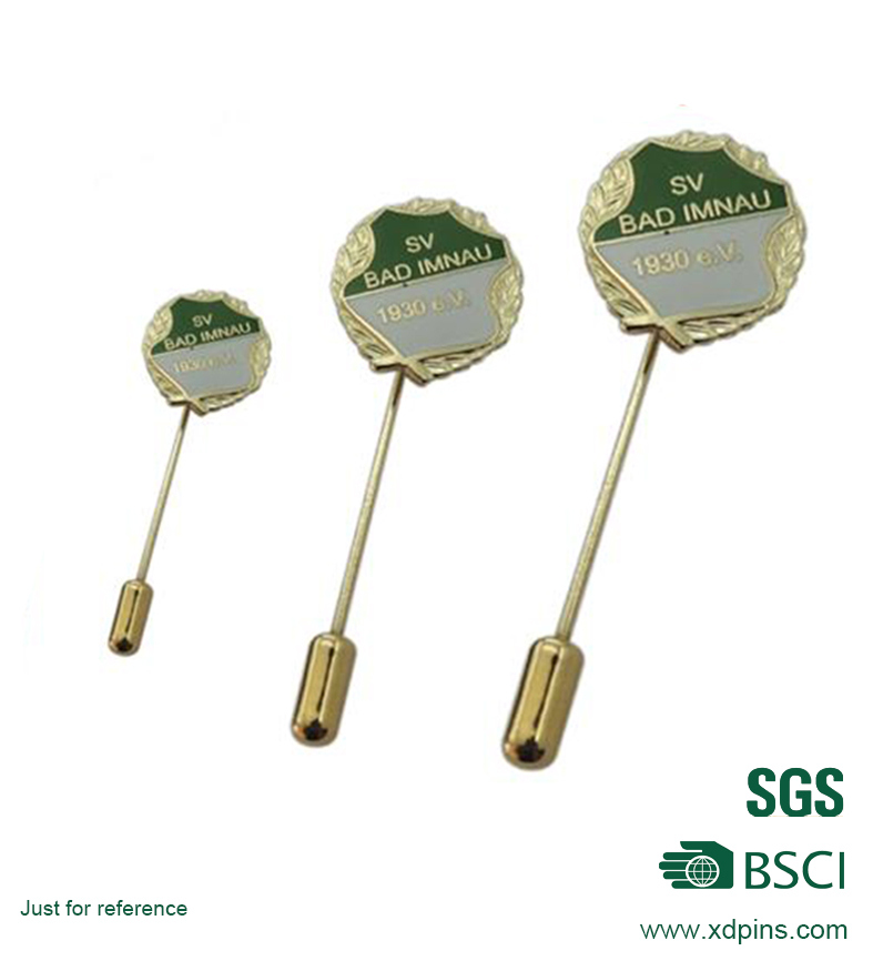 Factory Price Metal Cheap UAE Long Pin Badges (XD-B008)