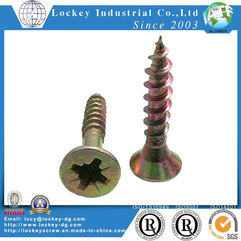 Double Flat Head Pozi Drive Chipboard Screw