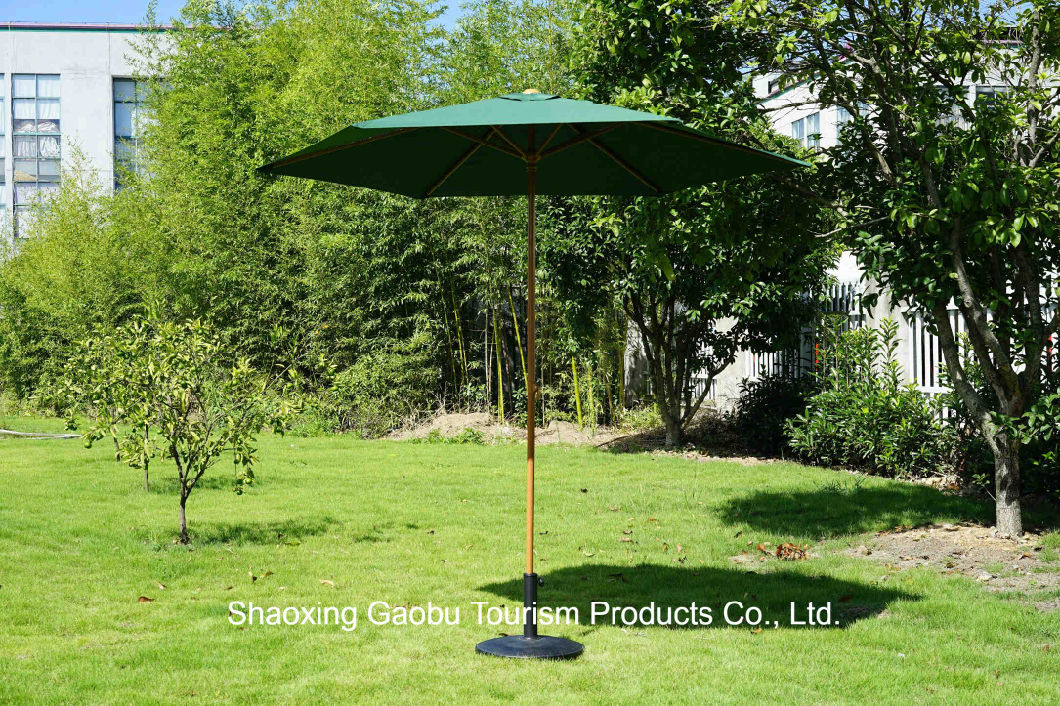 Push up Open Garden Umbrella Like Wooden Finish