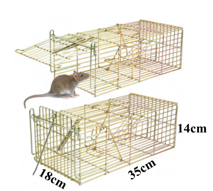Humane Multi Catch Wire Mesh Metal Mouse Animal Trap Cage