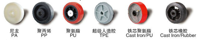 6'' Top Plate PU on Iron Core Caster