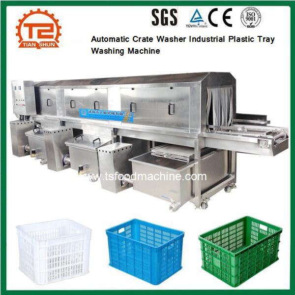 Automatic Crate Washer Industrial Plastic Tray Washing Machine