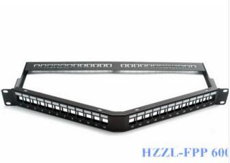 Angled 19 Inch Blank Patch Panel for UTP Keystone Jacks 24 Port