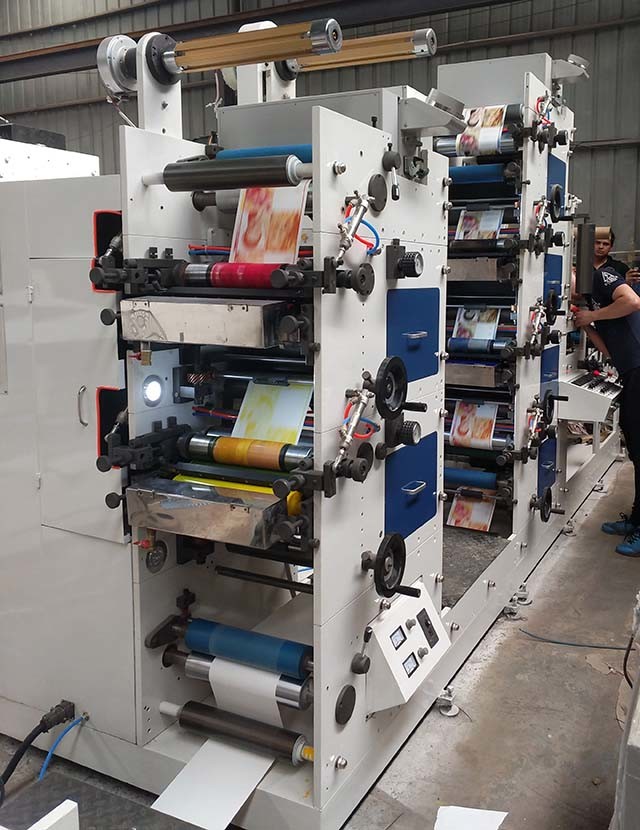 Zb-320 Flexo Printing Machine 4+2 Two Tower Foil Stamping