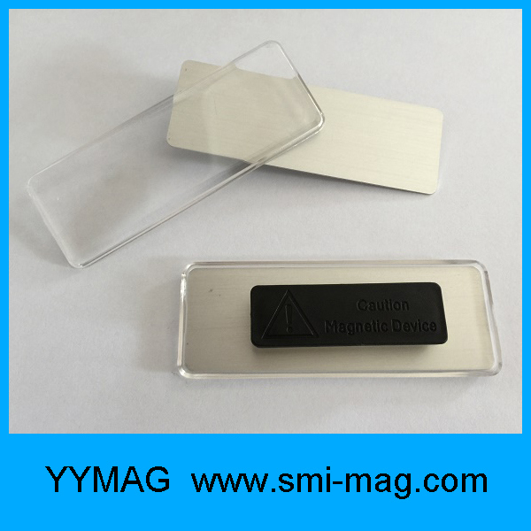 Plastic Neodymium Acrylic Badge Holder Nametag Magnets for Sale