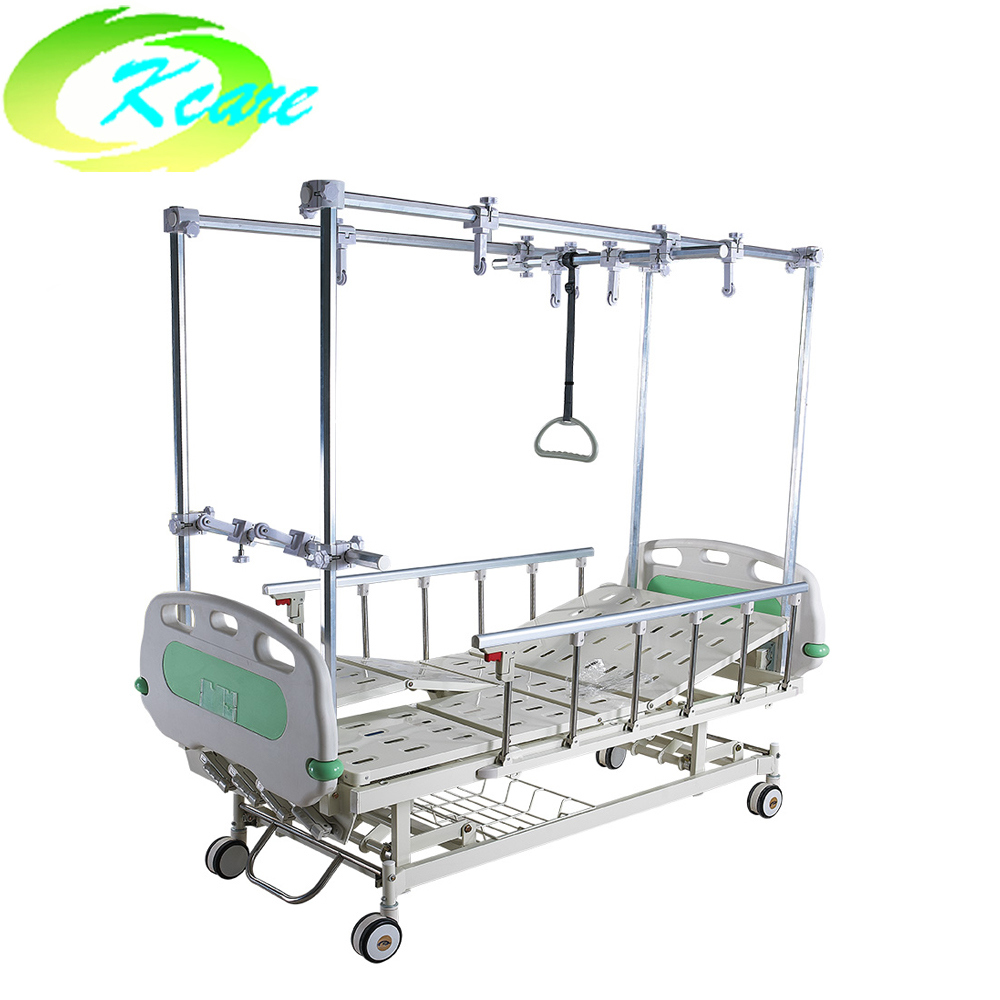 Manual Four-Crank Hospital Orthopedics Care Bed with Double Traction