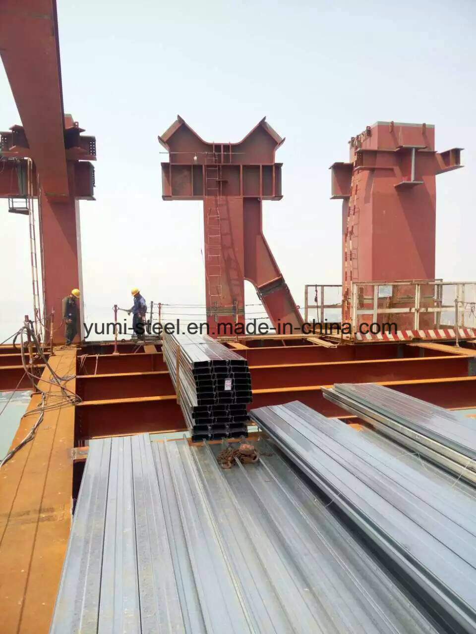 YXB65-170-510 Steel Metal Floor Decking Sheet for Multi-Layer Building