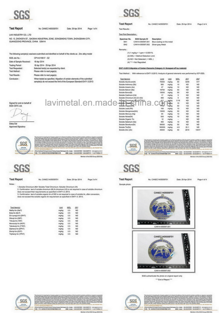 China Manufacturer Custom Metal 3D Award Iraq Commitment Medal