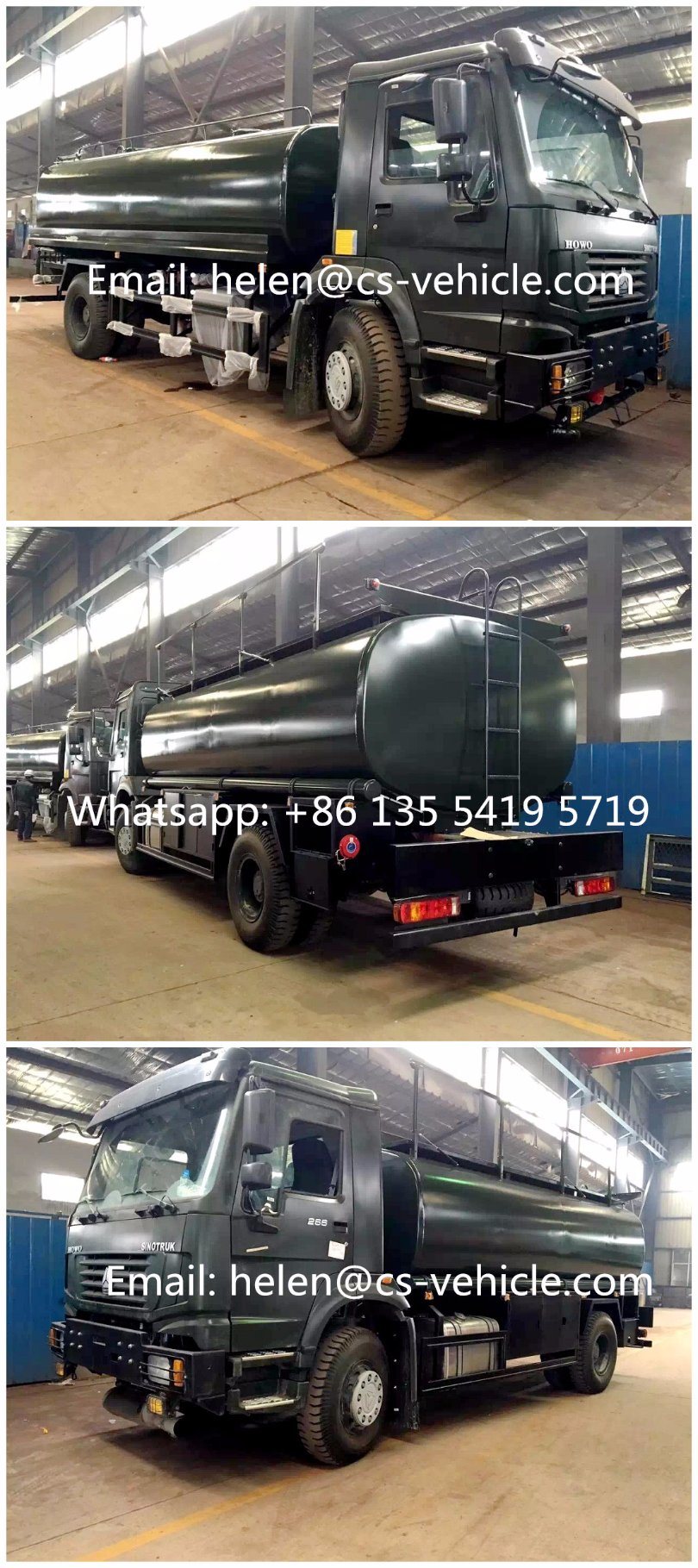 Sinotruck HOWO 4X4 15cbm/15m3/15000L Fuel Tank Truck