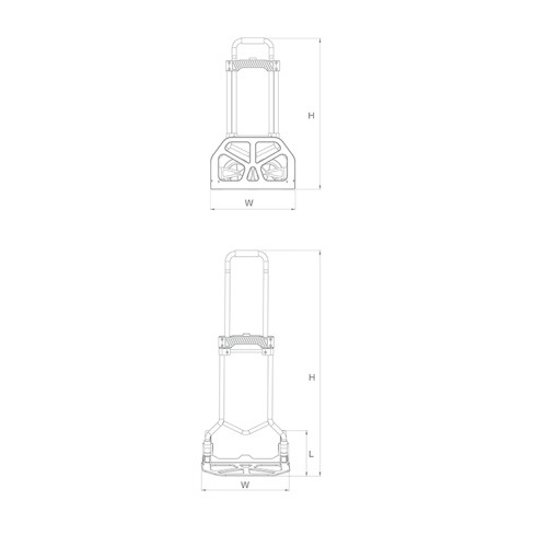 Light Weight 70kg Industrial Foldable Hand Truck Carry Trolley Garden Cart Shopping Cartgzs60s