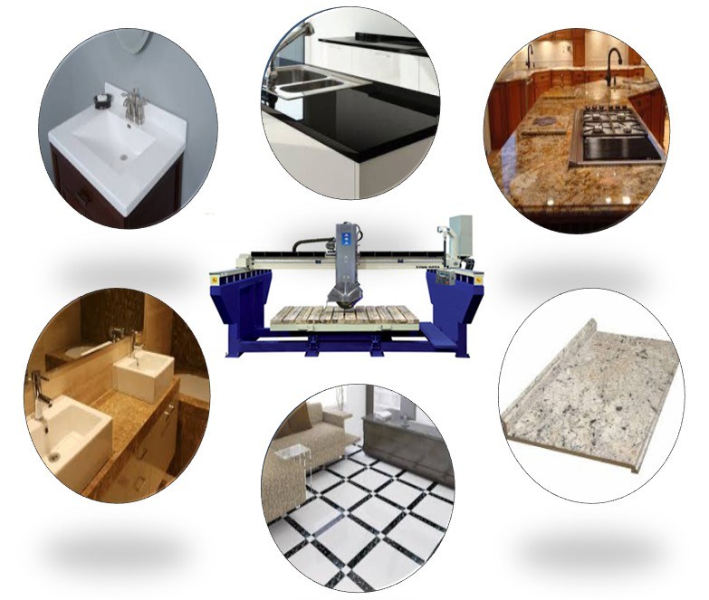 Stone Bridge Saw with Full of Options Cutting Granite Marble Slabs&Tiles&Countertops (XZQQ625A)