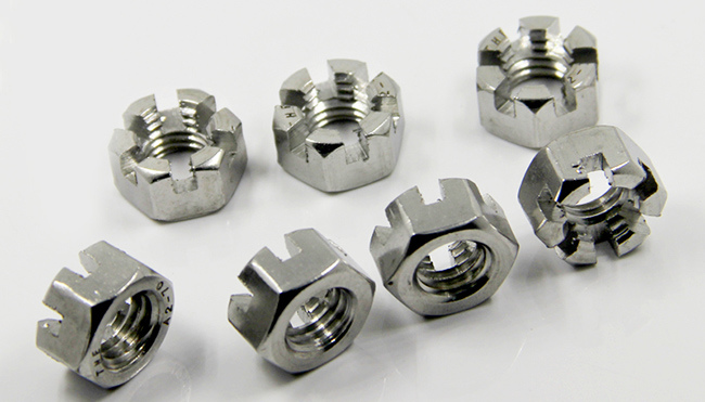 Stainless Steel 304 Hexagon Slotted Castle Nut