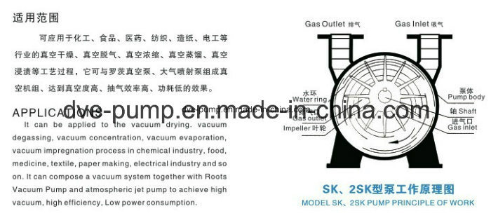 Double Stage Water-Ring Vacuum Pump Used in Medicine Industry