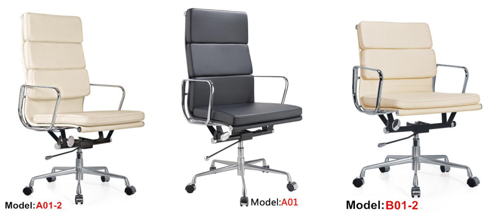 Ergonomic Office Leather Aluminium Eames Executive Chair (A01-2)