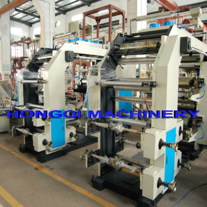 Flexographic Printing Machine to Printed Plastic Raw Material