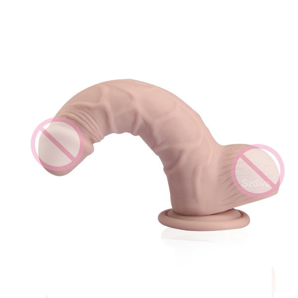 Sex Products Silicone Female Penis Sex Adult Toys with Sucker (DYAST395A)