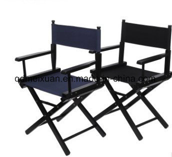 Short Cross Director Chair Contemporary and Contracted Folding Chairs, Leisure Fishing Chair Canvas Wooden Chair (M-X3829)