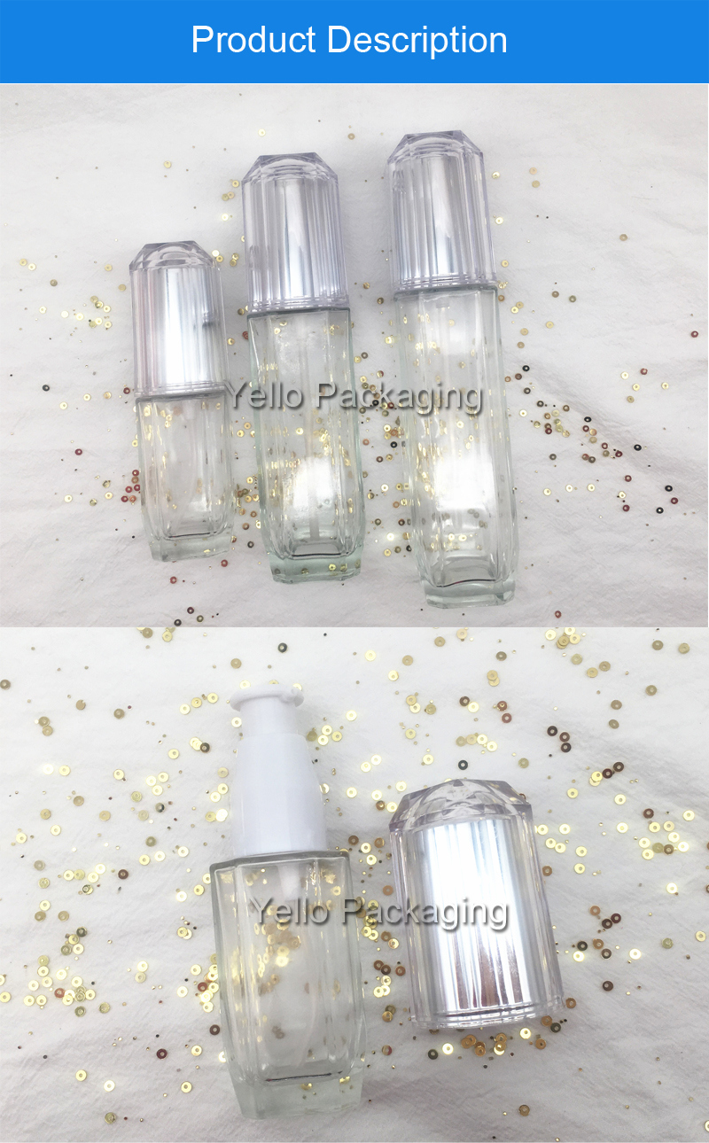 Private Label Beautiful Glass Bottles for Lotion