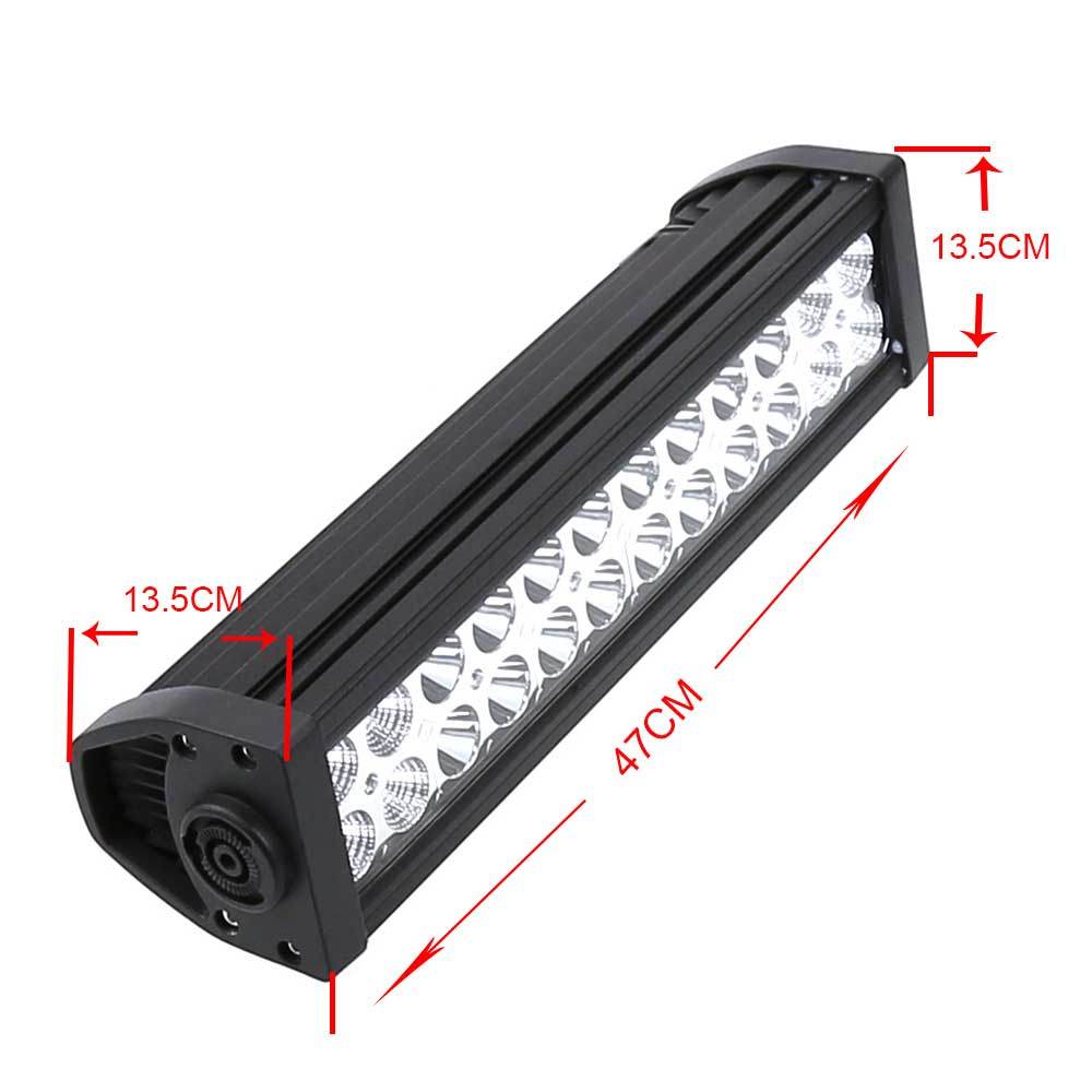 Waterproof 72W 9-30V DC LED Car Light Driving Light Bar