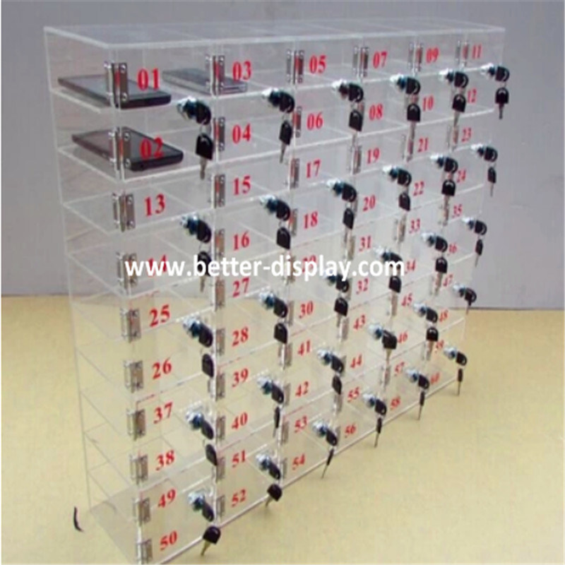 Clear Acrylic Mobile Phone Storage Box