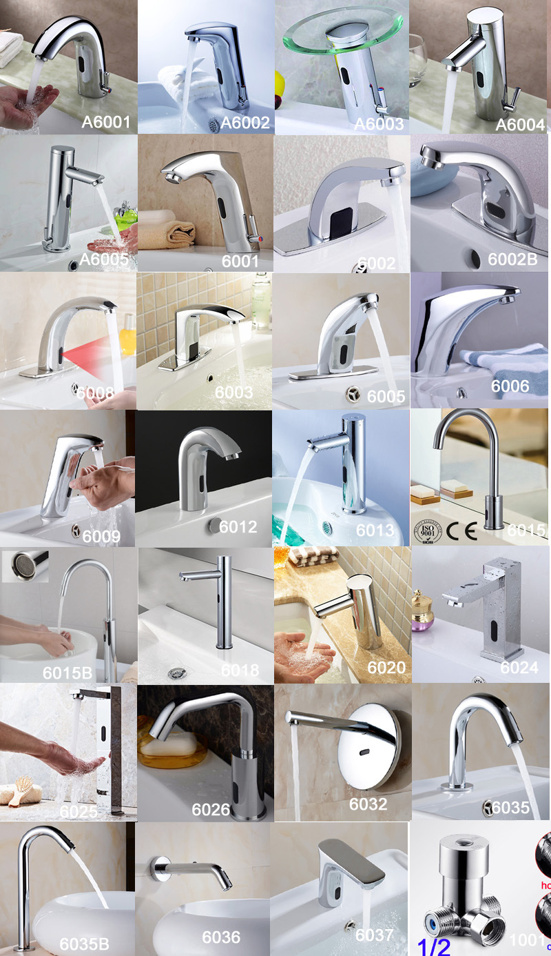 Factory New Style Brass Electronic Touch Less Commercial Infrared Automatic Sensor Faucet