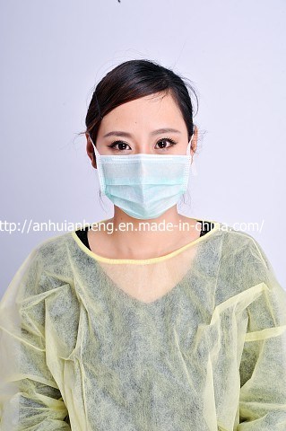 Cleanroom Disposable Non Woven 3 Ply Face Masks, Protective Safety