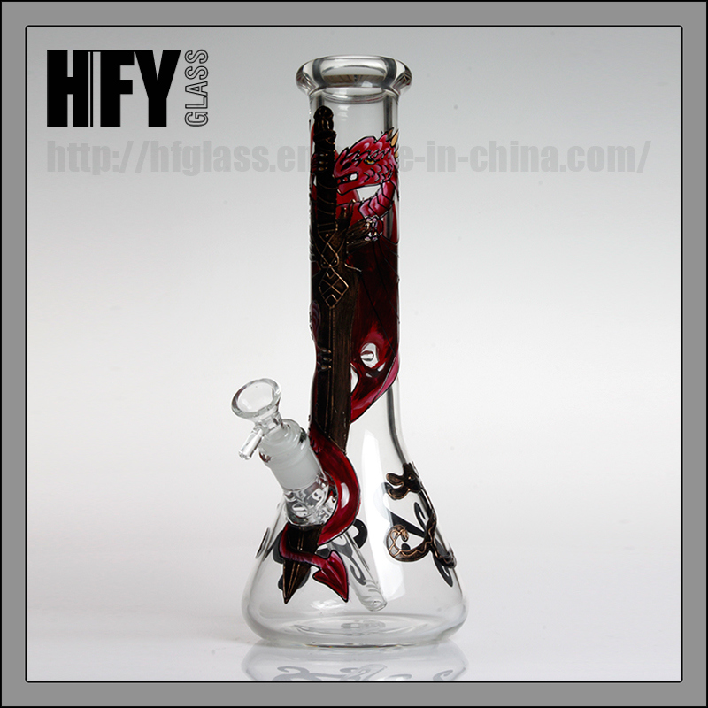High Quality 7mm Glass Smoking Water Pipe Hookah Beaker
